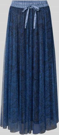 More & More More & More Maxirock mit floralem Allover-Print in Marine, Größe 34