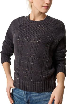 Lilla P Open Stitch Crewneck Sweater