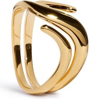 Monica Vinader Swirl Wrap Ring in 18K Gold Vermeil at Nordstrom, Size 6.5