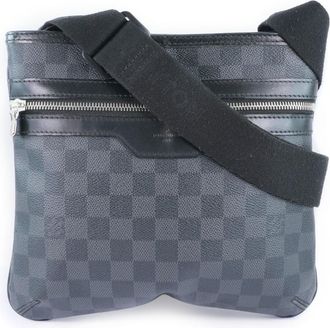 Louis Vuitton Thomas Damier Graphite Black Canvas Handbag (Pre-Owned)