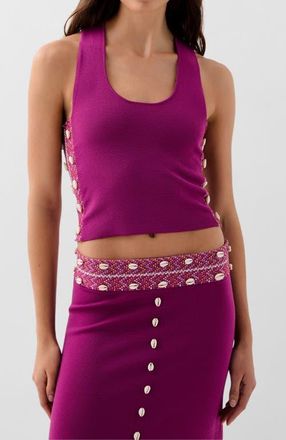 Scalpers Shell Knit Top in Purple at Nordstrom, Size Large Eu