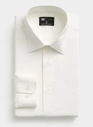 Le 31 Mens Stretch organic cotton shirt Modern fit