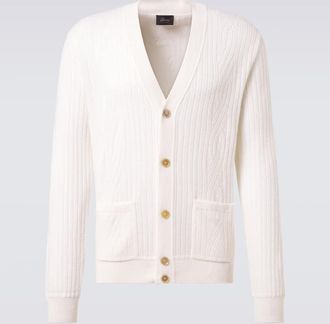 Brioni Cardigan in maglia di misto cashmere