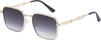 Generic Retro Men and For Women Box SunglassesInternet Celebrity Live Streaming (Color : F, Size : Medium) 2026