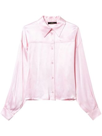 Twin-Set Satijnen overhemd - Roze