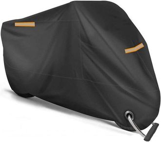 OEM Fundas Para Motocicletas - Funda Protectora Para Motocicleta - Protege Tu Motocicleta - Material Oxford - Xxxxl - Negro Naranja