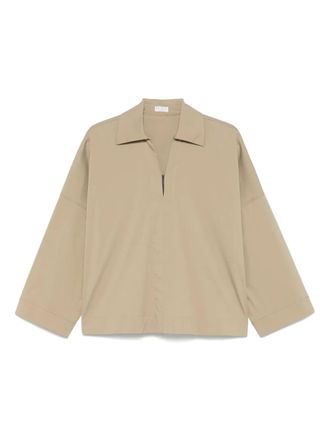 Brunello Cucinelli Blouse met verlaagde schouders - Groen
