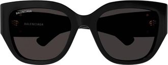 Balenciaga Grey Square Ladies Sunglasses BB0323SK 002 55