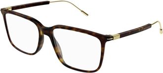 Gucci Vierkante Zonnebril - Heren - Brillen - Bruin - 54 MM - Accessoires