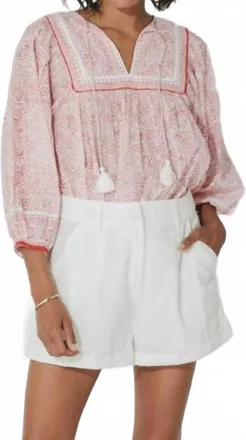 Cleobella Sashana Blouse In Paisley Ditzy
