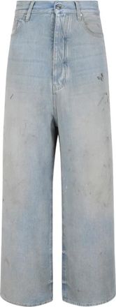 Amiri Wijde Jeans - Heren - Loose Fit Jeans - Blauw - W34 - Katoen - Jeans