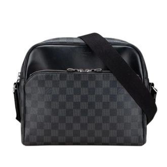 Louis Vuitton Pre-owned Cross Body Bags, female, Black, Size: ONE SIZE Pre-owned Dayton Reporter PM