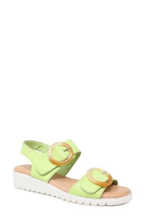 Django & Juliette Meldrick Low Wedge Sandal in Light Citrus-White Sole at Nordstrom, Size 39