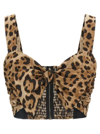 Dolce & Gabbana Brown Cotton Womens Blouse