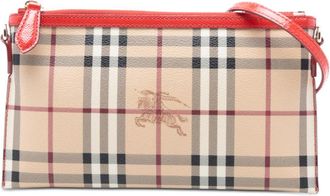 Burberry Pre-owned Burberry Haymarket Check Coated Canvas Peyton Crossbody EUENENXRFXZYJJ6I