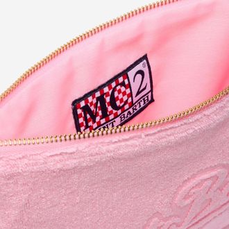 MC2 Saint Barth Embossed Logo Cotton Pouch - Pink