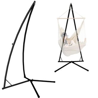 No Brand Hasta 120 Kg: Soporte Para Silla Colgante - 215cm Base Hamaca Colgante Exterior