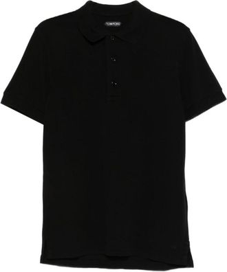 Tom Ford Piquet Polo - Heren - Polos - Zwart - L - Katoen - Tops