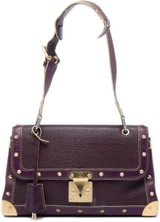 Louis Vuitton Pre-owned Suhali Leather S-lock Shoulder Bag - Dames - Vintage Schoudertas - Paars - ONE Size - Leer - Vintage