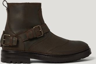 Belstaff Trialmaster Boot Mens Smooth Leather Dark Brown Size UK 11