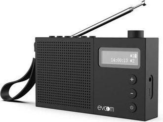 Evoe Radio Despertador - Evoom - Egy - Negro