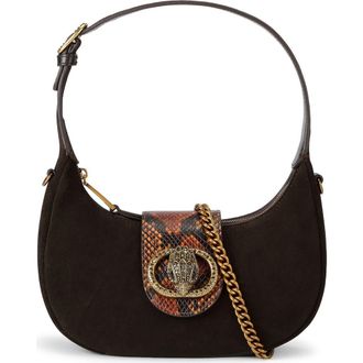 Kurt Geiger Small Chelsea Leather Hobo Bag in Open Brown at Nordstrom Rack
