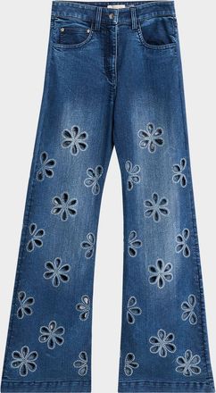 Ramy Brook Zora Embellished Floral Cutout Jeans