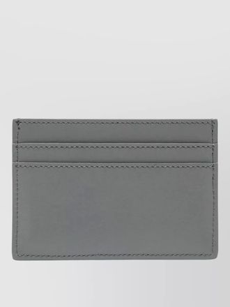 Fendi stitch detail leather wallet cardholder