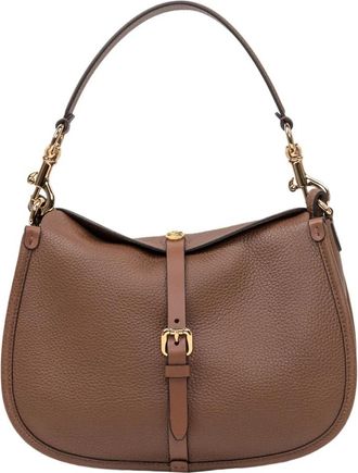 Etro Pony Medium Schoudertas - Dames - Schoudertassen - Bruin - ONE Size - Leer - Tassen