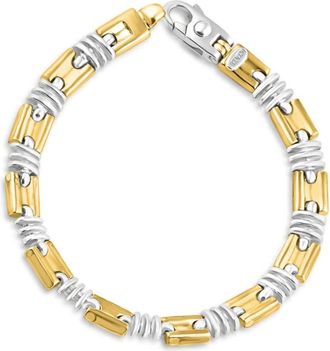 Pompeii3 Mens Link 14k Gold (35gram) or Platinum (56gram) 8mm Bracelet 8.25