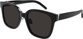 Saint Laurent SL M105/F Asian Fit 001 Womens Sunglasses Black Size 55 - Free RX Lenses - Free RX Lenses