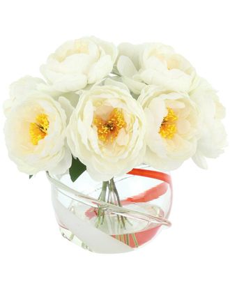 Creative Displays Inc. Peony Arranged In Glass Vase