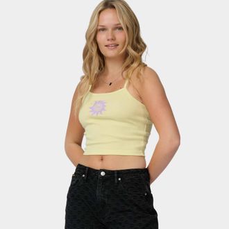 Santa Cruz Kurzweste SANTA CRUZ SUN DAZE VEST, Damen, Gr. XL (14), celestial gelb, Obermaterial: 70% Baumwolle, 30% Polyester, Westen Kurzweste, aus Baumwolle un