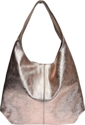 Luisa Vannini Brons Rundleer Tas