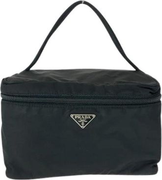 Prada Pre-owned Mini Bags, female, Black, Size: ONE SIZE Pre-owned Nylon Mini Bag