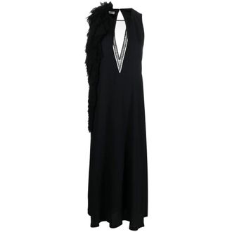 Dries Van Noten Dames, Jurken, Zwart, Maat: XS Zijde