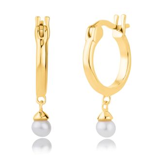 MAX + STONE Vermeil Gold over Sterling Silver Huggie Hoop Earrings