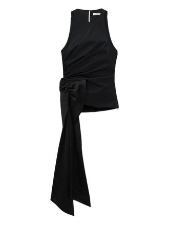 Dorothee Schumacher bow-detail draped top - Black