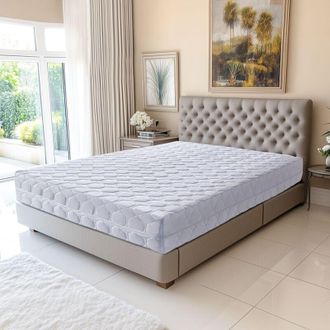No Brand Materasso 140x200 x 19,5 cm Molto Rigido - Speciale Rete Elettrica - Sfoderabile con Rivestimento Lavabile - 7 Zone di Comfort - Imbottitura in