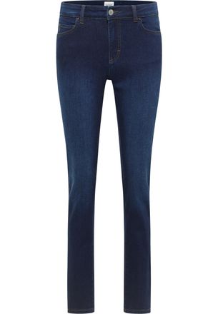 Mustang Slim-fit-Jeans MUSTANG Damen Style Crosby Relaxed Slim, Damen, Gr. 30, L&auml;nge 32, blau 701, Denim/Jeans, 99% Baumwolle, 1% Elasthan, unifarben, slim fi