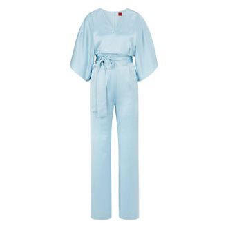 HUGO BOSS Dames/Dames Kalaisa-1 jumpsuit (Lichtblauw)