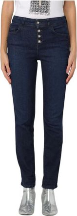 Liu Jo Skinny Bottom Up Jeans - Dames - Skinny Jeans - Blauw - W33 - Katoen - Jeans