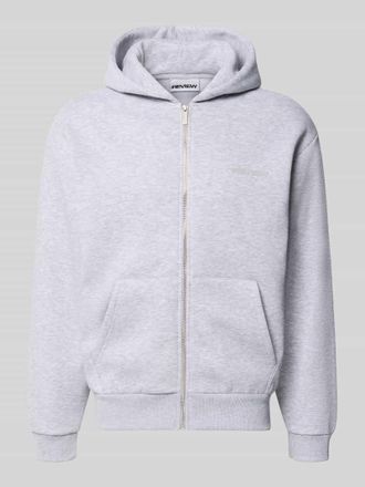 Review Regular Fit Sweatjacke aus Baumwoll-Mix in Hellgrau Melange, Gr&ouml;&szlig;e XXL
