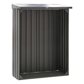 Hesperide Forgia Caba&ntilde;a De Troncos De Acero Galvanizado Gris Grafito 150x77x200 Cm - Hesp&eacute;ride