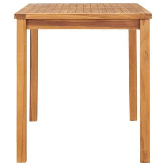 Berkfield Home Beautiful Garden Dining Table 120x70x77 cm Solid Teak Wood in Brown | Size: 120 x 70 x 77 cm