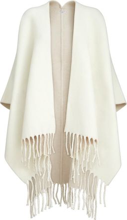 Brunello Cucinelli Wool and cashmere double knit poncho in Panama at Nordstrom, Size One Size Eu