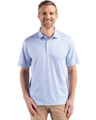 Cutter & Buck Pike Eco Flora Print Recycled Mens Polo