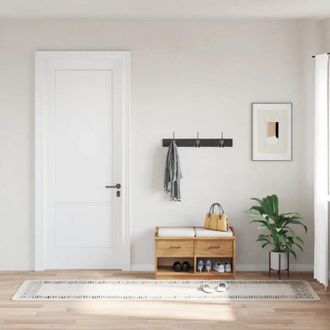 vidaXL Rug Washable 80x300 cm Light Beige Anti Slip Vidaxl