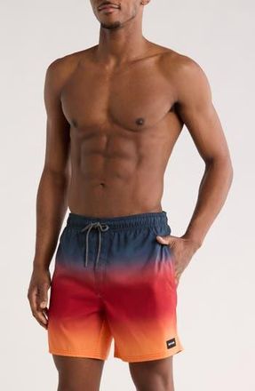 Rip Curl Laze Fade Volley Swim Trunks in Dark Navy at Nordstrom Rack, Size Xx-Large