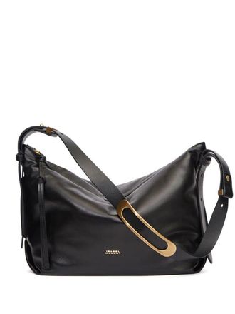 Isabel Marant Borsa a spalla con logo - Nero